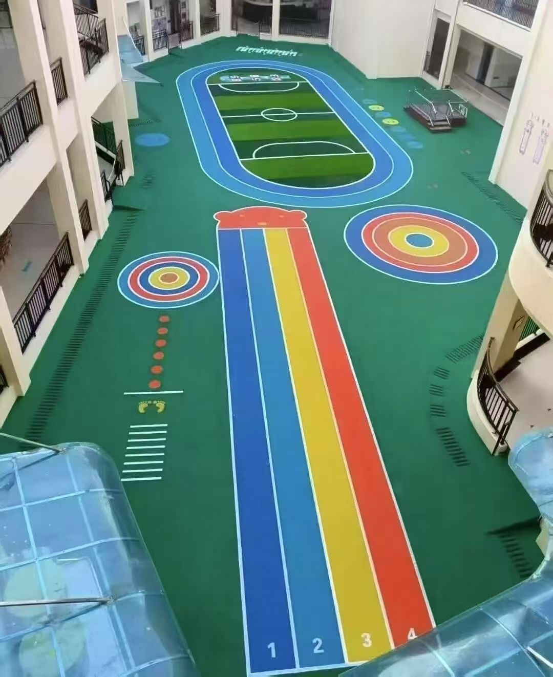 聊城市幼儿园塑胶跑道学校运动操场 - 推荐